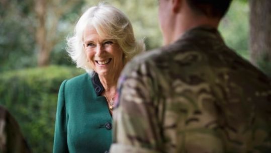 Colonel-in-Chief of The Rifles The Duchess of Cornwall visited 1st Battalion The Rifles Regiment at their barracks in Chepstow 07092020 CREDIT MOD