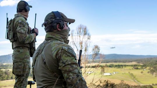 Combat Controllers from No. 4 Squadron based at RAAF Base Williamtown on exercise in Australian (Picture: Australian Department of Defence).
