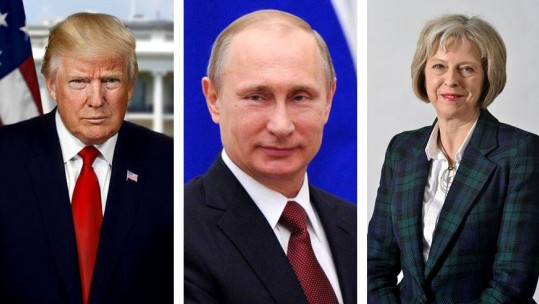 Trump, Putin and May