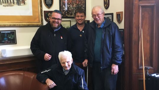 The Coming Home Centre Glasgow Adam Edwards Jim Gellatly Credit BFBS