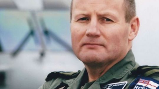 Commander Jason Phillips, the former commander of Royal Naval Air Station Culdrose Credit royal navy