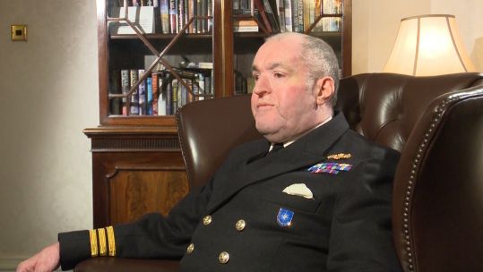 Commander Nobby Hall profile interview about Op Granby Gulf War DATE UNKNOWN used on 190121 CREDIT BFBS