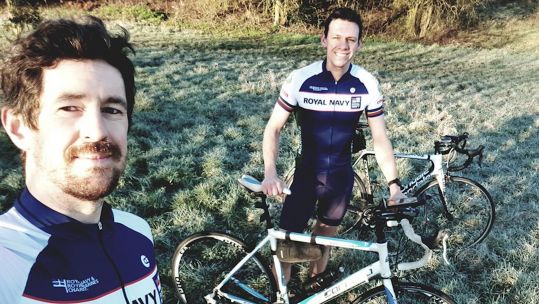 Commander Pascal Patterson and Lieutenant Commander Dan Waskett (Picture: Stars and Spokes).
