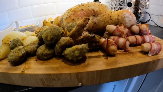 Commando Chef's Christmas meal
