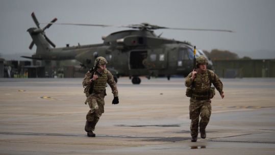 Commando Helicopter Force display for new pilots.