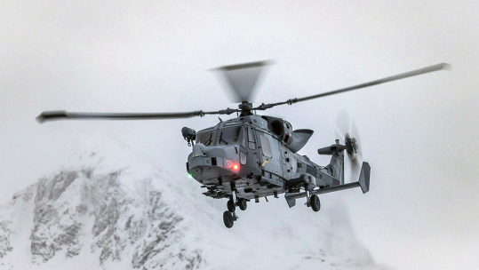 A Commando Wildcat AH1 from 847 Naval Air Squadron on Operation Clockwork (Picture: MOD)