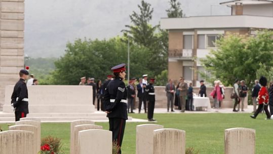 Commemoration service takes place for Monte Cassino 190524 CREDIT BFBS