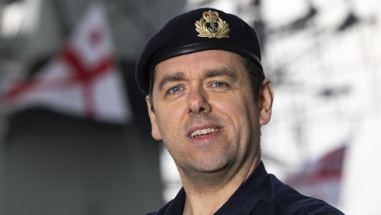 Commodore James Parkin takes command of IMSC (Picture: MOD).
