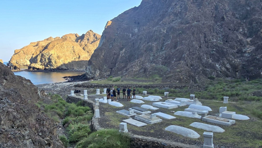 Commonwealth War Graves Commission cemetary in Oman CREDIT ROYAL NAVY