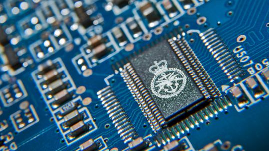 Computer chip (Picture: MOD).