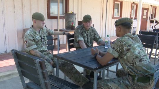 Corporal Jack Gibson, Private Liam Dunbar and Private Harley Mead.