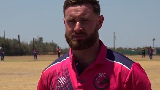 Corporal Scott Burdekin is the first member of the UK Armed Forces to captain Cyprus at cricket