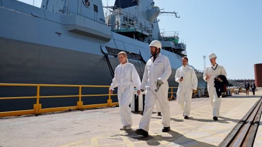 Countess of Wessex visits HMS Daring Type 45 destroyer 2021072 Credit Royal Navy.jpg