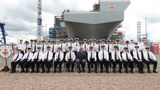  HRH Prince Charles Visits Ship To Bear His Name