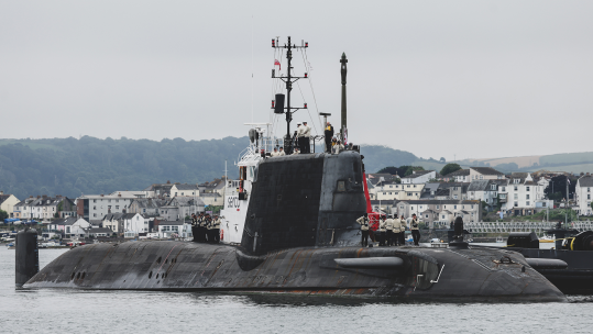 The Royal Navy's first Astute-class submarine returns home after 15 years of front-line service to begin a multi-million-pound overhaul
