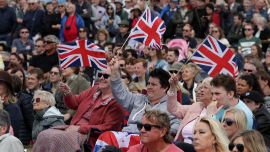 An audience of veterans, military, senior figures and local residents watched an hour-long performance telling the story of D-Day (Picture: MOD).