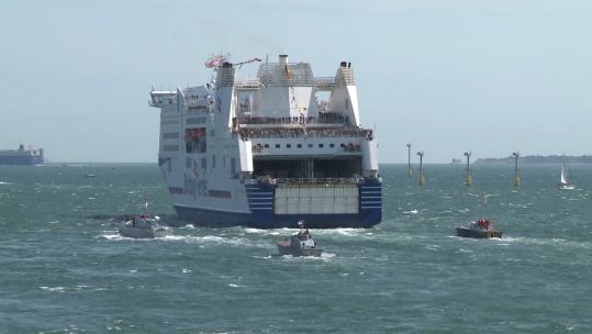 D-Day veterans ferry leaves Portsmouth