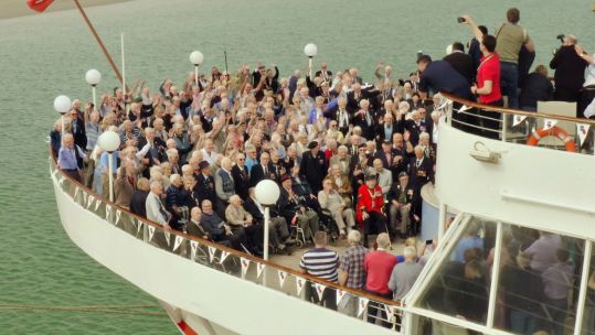 Cover image: D-Day veterans on board the MV Boudicca (Picture: The Royal British Legion).