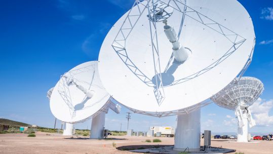 DARC tracking radar at White Sands Missile Range, New Mexico CREDIT Craig Weiman - Johns Hopkins University Applied Physics Laboratory