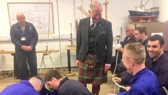 Charles Steers Ship In To Harbour At Maritime Academy