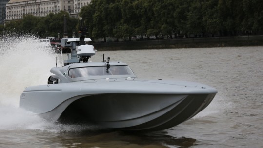 Unmanned Service Vessel (USV) Tested On Thames