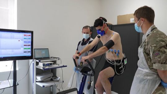 DMRC Defence Medical Rehabilitation Centre, course being run to assist patients in Long COVID recovery exercise 25062021 CREDIT BFBS