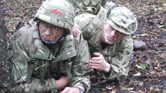 Cadets in uniform and camouflage on an exercise Credit Cadet Kit Shop