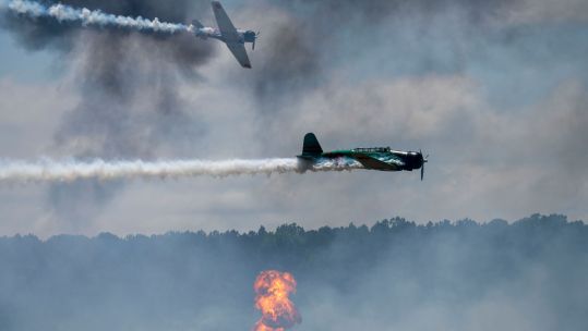 DVIDS ID 7808618 Tora Tora Tora display team perform at Wings Over Wayne Air Show at Seymour Johnson Air Force Base North Carolina May 20 2023 CREDIT US Air Force