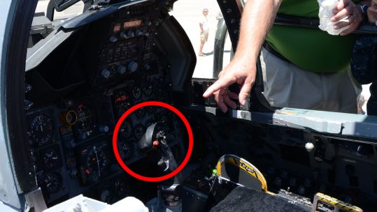 DVIDS Image ID 956853 Pickle switch button Flight Control Stick F-15 Eagle fighter jet CREDIT US Department of Defense