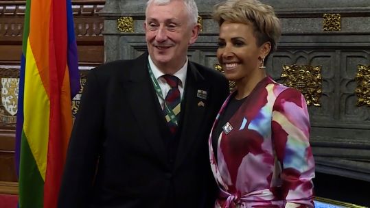 attending her first LGBT+ history month event where she was an honoured guest at Parliament.