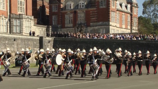 Officer Cadets pass out at Britannia Royal Naval College in Dartmouth