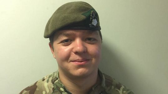 Private Jethro Watson-Pickering soldier was killed on Salisbury Plain