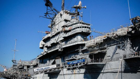 Decommission WW2 aircraft carrier, USS Hornet is now a Sea, Air & Space Museum in California CREDIT US Navy