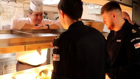 Defence Minister James Heappey thanks personnel deployed on HMS Lancaster in the Gulf over Christmas.