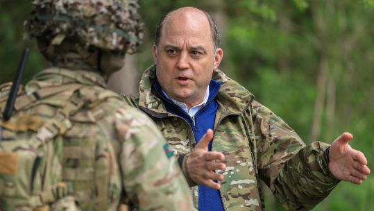 Defence Secretary Ben Wallace, visits Exercise Wessex Storm on Salisbury Plain 11052023 CREDIT MOD.jpg