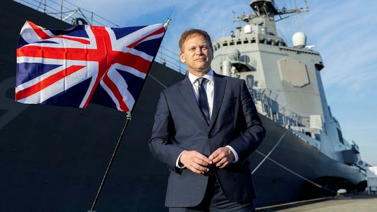 An aircraft carrying the UK Defence Minister Grant Shapps was targeted by Russia through electronic interference (Picture: MOD).