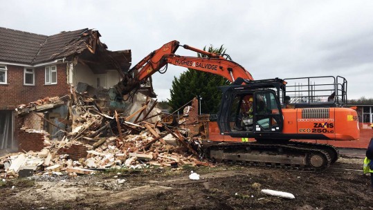 Walls Come Tumbling Down In Bulford