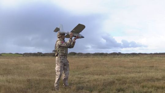 Desert Hawk 3 trial 32 Regiment Royal ArtilleryExercise Wessex Gunners 17102020 CREDIT BFBS