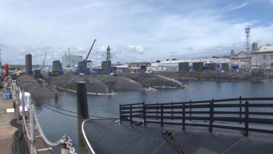 Retired nuclear submarines at Devonport