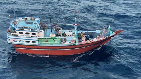Dhow that was raided by US Navy SEALs 220124 CREDIT US CENTCOM X
