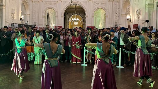 Guests were treated to a display of traditional Indian dancing at the RAF-hosted event