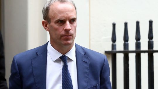 Dominic Raab at Downing Street 30062021 CREDIT ALAMY