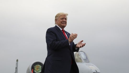 President Donald Trump during a visit to South Korea earlier this year (Picture: US Army).