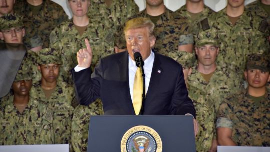 US President Donald Trump (Picture: US Navy).