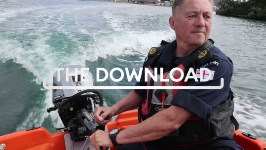 Royal Navy personnel have been training youngsters how to handle watercraft on waves