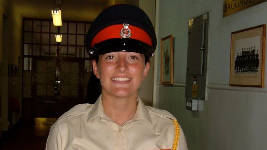 Dr Bex Bennett pictured at Sandhurst CREDIT Dr Bex Bennett