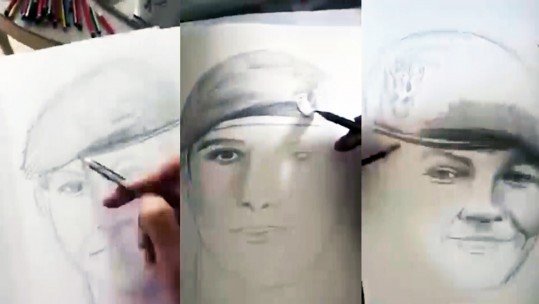 Drawing &#039;The Mighty 456&#039; Who Fell In Afghanistan 