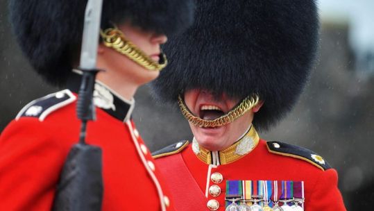 Drill Sergeant Troops Inspection 1st Battalion Scots Guards 150613 CREDIT MOD