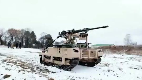 Droid TW 12.7 Ukrainian armed forces' new robotic combat system