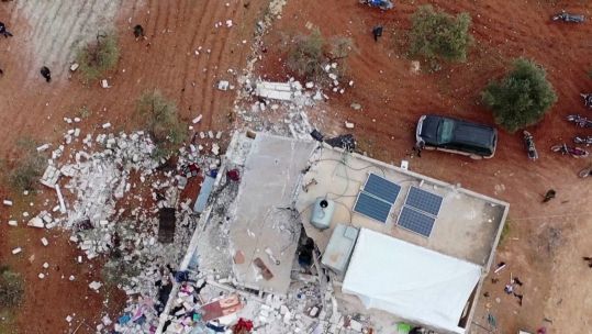 Drone footage aftermath IS leader killed by US in Syria raid 03022022 CREDIT Reuters Mohamed Al-Daher_0.jpg